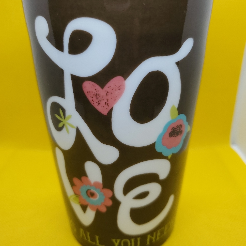 LOVE IS ALL YOU NEED 12oz. Travel Coffee Mug Cup S